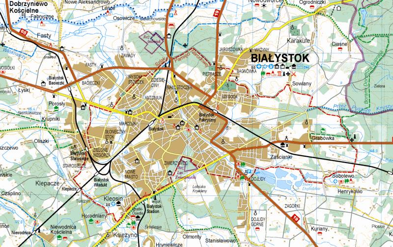 Bia ystok Okolice Bia egostoku 1 100 000 Mapa Turystyczna Agencja TD Bia ystok Okolice Bia egostoku 1 100 000 Mapa Turystyczna Agencja TD