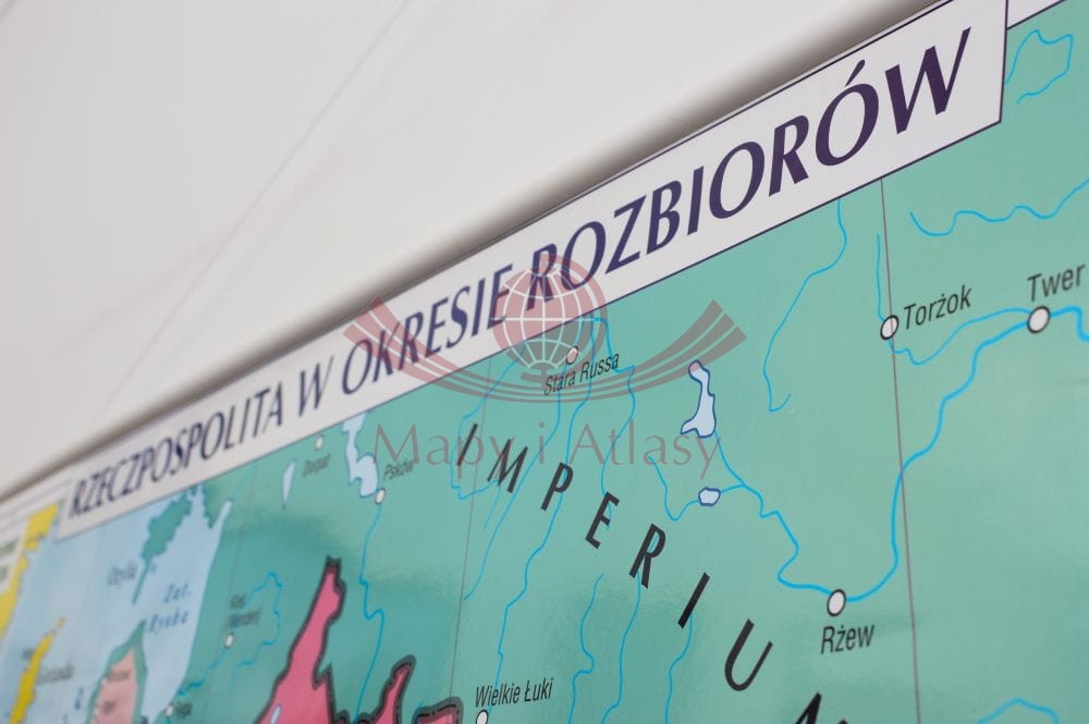POLSKA W OKRESIE ROZBIORÓW MAPA SZKOLNA
