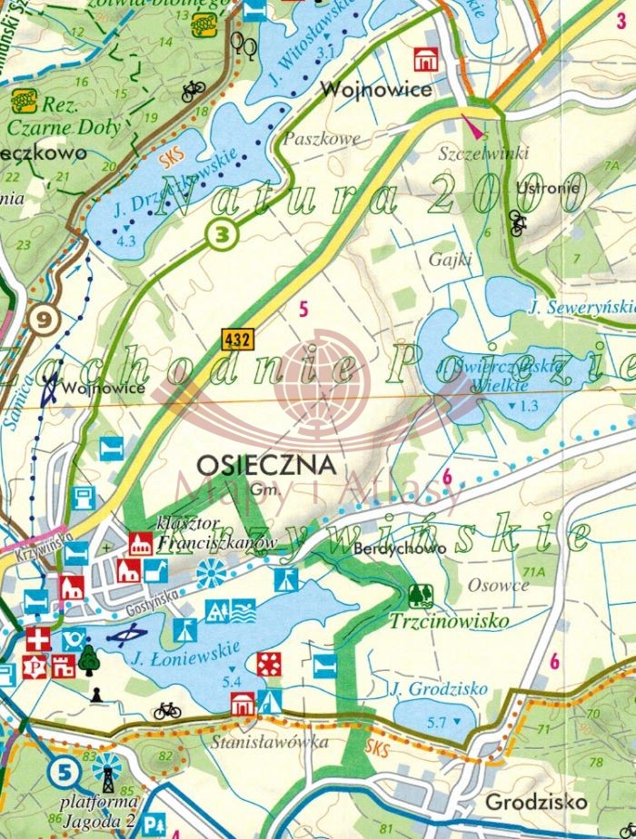 nadle-nictwo-karczma-borowa-mapa-le-no-turystyczna