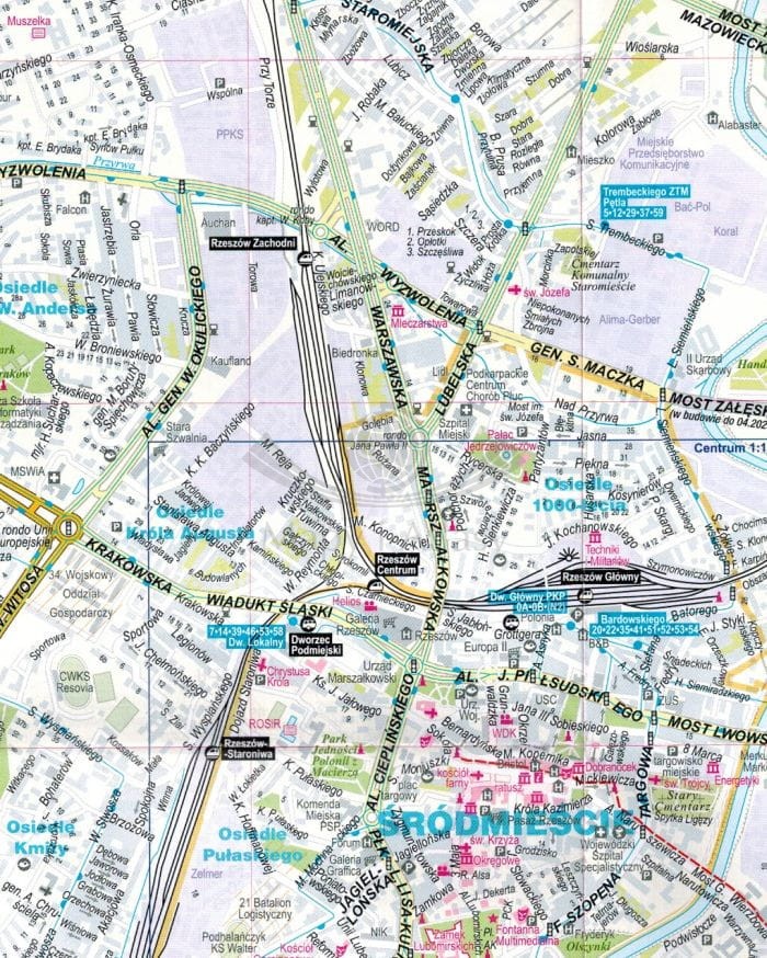 RZESZ W SK ADANA MAPA SAMOCHODOWA EXPRESSMAP
