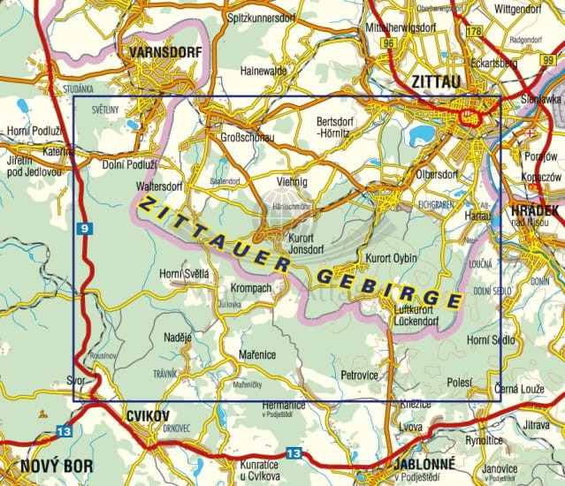 Zittauer Gebirge Karte