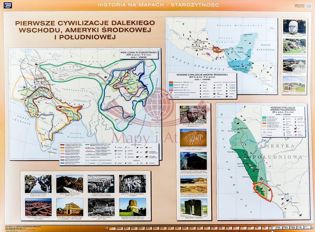 Pierwsze cywilizacje na świecie / Dalekiego Wschodu, Ameryki Środkowej