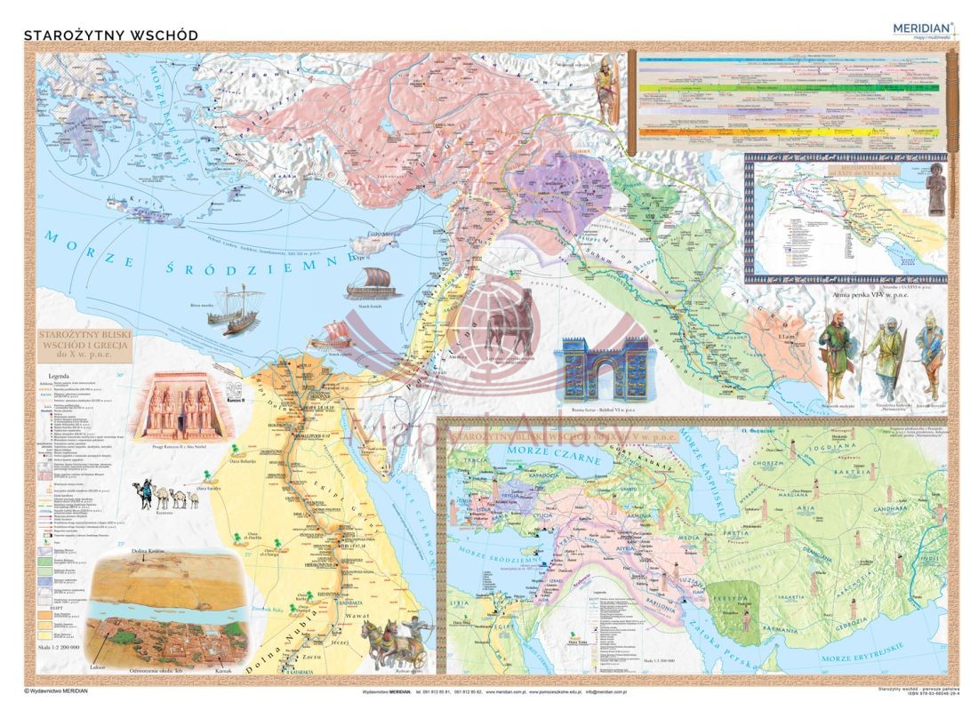 STAROŻYTNY WSCHÓD-PIERWSZE PAŃSTWA MAPA ŚCIENNA