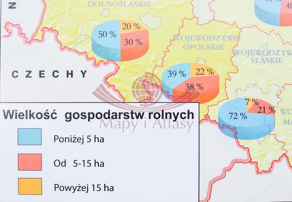 ROLNICTWO W POLSCE MAPA ŚCIENNA SZKOLNA