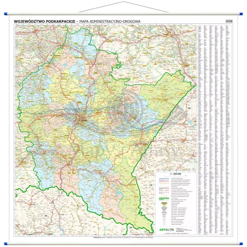 wojew-dztwo-podkarpackie-mapa-cienna-artglob