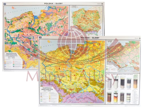 POLSKA MAPA ŚCIENNA SZKOLNA GLEBY NOWA ERA
