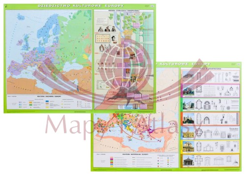 EUROPA DZIEDZICTWO KULTUROWE MAPA ŚCIENNA
