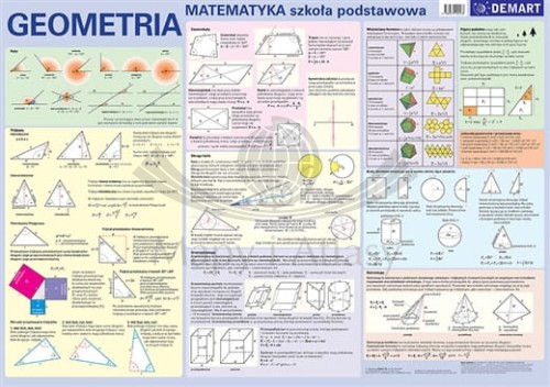 MATEMATYKA GEOMETRIA PLANSZA EDUKACYJNA + KSIĄŻECZKA