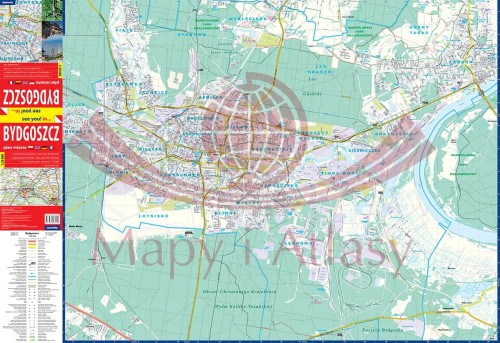 BYDGOSZCZ MAPA SKŁADANA PLAN MIASTA EXPRESSMAP