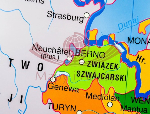 REWOLUCJA FRANCUSKA MAPA ŚCIENNA SZKOLNA