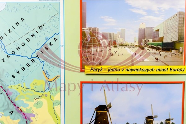 EUROPA MAPA SZKOLNA FIZYCZNA I KRAJOBRAZOWA