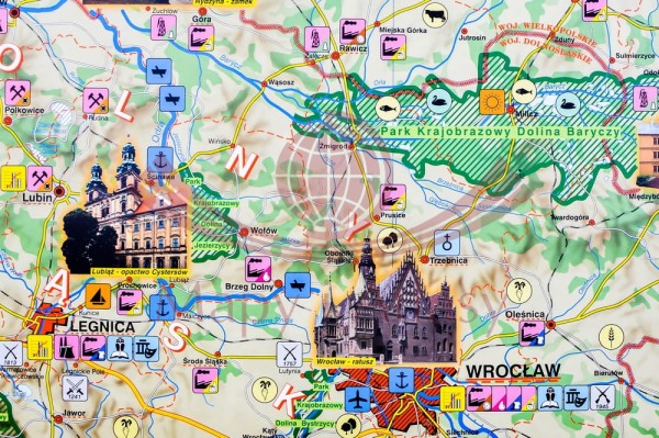 WIELKOPOLSKA MAPA ŚCIENNA FIZYCZNA NOWA ERA