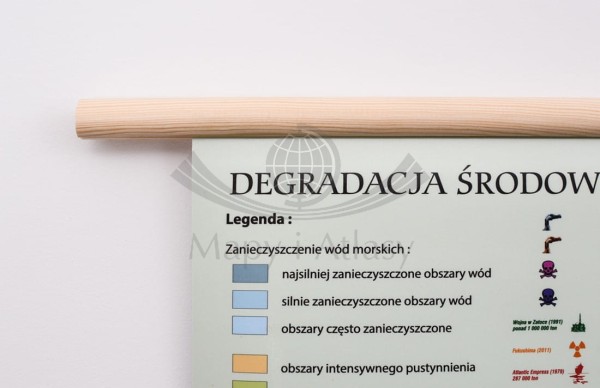 DEGRADACJA ŚRODOWISKA NA ŚWIECIE MAPA ŚCIENNA