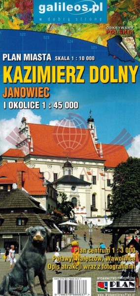 KAZIMIERZ DOLNY MAPA SKŁADANA GALILEOS