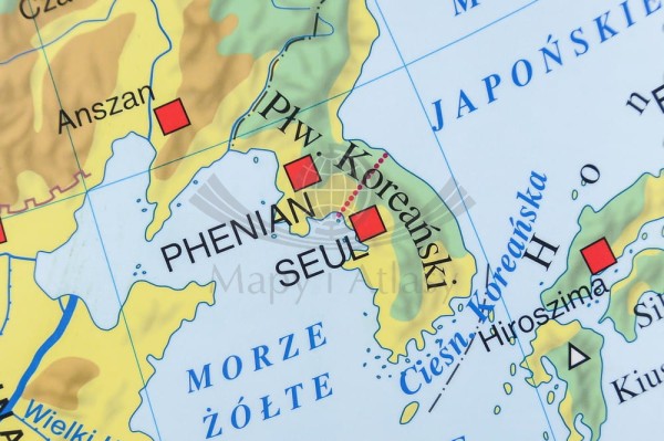 AZJA SZKOLNA MAPA FIZYCZNA ŚCIENNA NOWA ERA