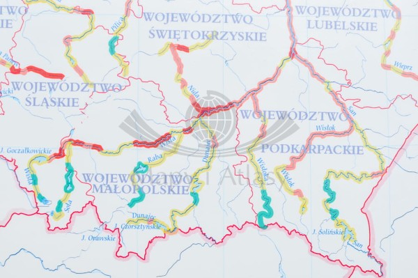 POLSKA DEGRADACJA ŚRODOWISKA MAPA ŚCIENNA
