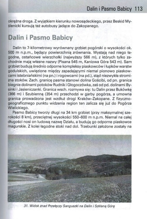 Beskid Myślenicki (Makowski). Przewodnik wydawnictwa Rewasz. Przykładowa strona 2