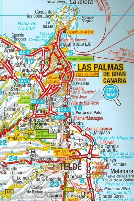 Hiszpania i Portugalia 1:300 000. Atlas samochodowo-turystyczny wydawnictwa Marco Polo. Przykładowe strony 10