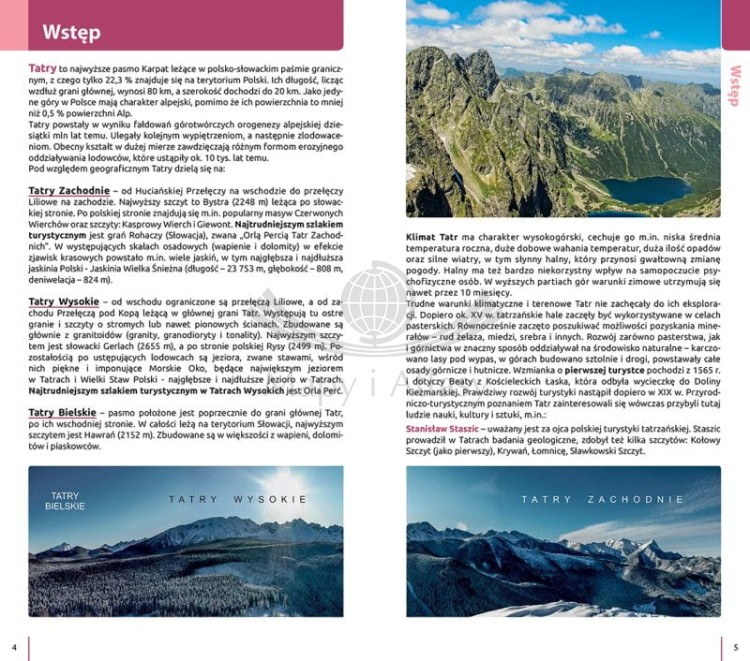 Tatry Polskie. Trasy spacerowe. Przewodnik wydawnictwa Compass. Przykładowe strony 2