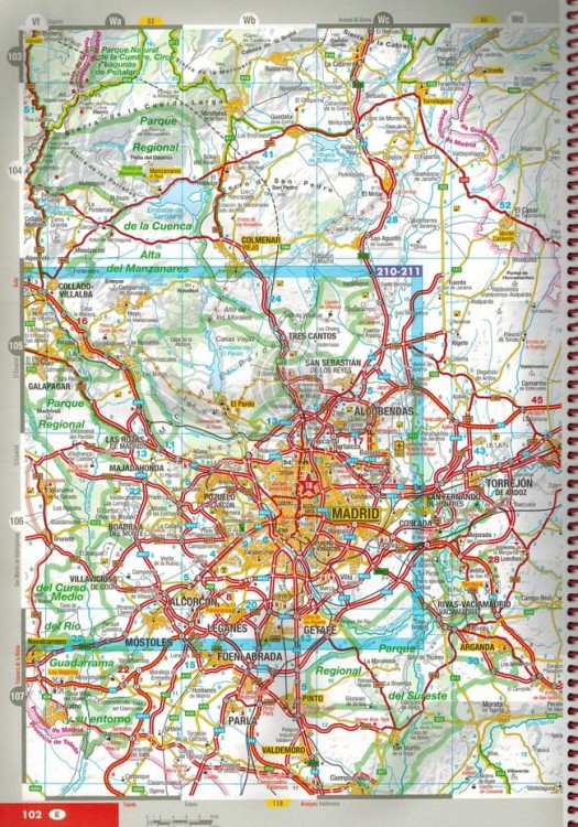 Hiszpania i Portugalia 1:300 000. Atlas samochodowo-turystyczny wydawnictwa Marco Polo. Przykładowe strony 8