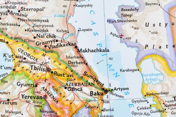 Azja 1:13 812 000. Mapa ścienna polityczna. Wydawnictwo: National Geographic. Fragment 1