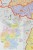 Niemcy 1:750 000. Mapa administracyjna z kodami pocztowymi w wersji do wpinania. Wydawnictwo: Stiefel. Fragment 8