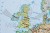 Europa. Mapa polityczna i fizyczna. Podkładka na biurko. Fragment 14