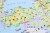 Europa gospodarcza 1:4 500 000. Mapa ścienna wydawnictwa Meridian. Fragment 7