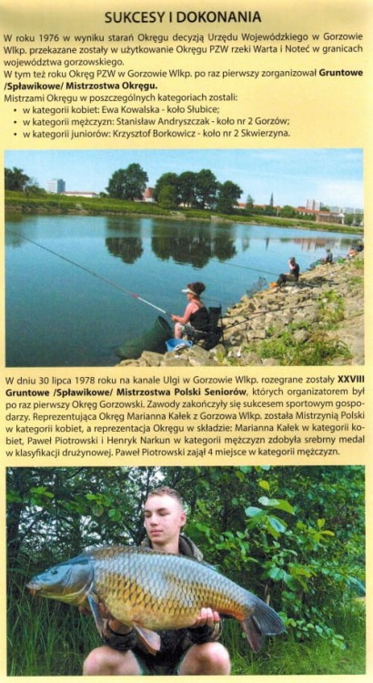 Mapa wód wędkarskich. Okręg Gorzowski wydawnictwa BiK. Informator