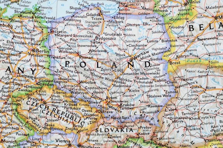 Europa 1:8 399 000. Mapa ścienna polityczna Classic w wersji błyszczącej wydawnictwa National Geographic. Fragment 1