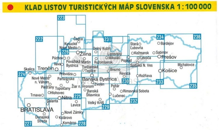 Małe Karpaty, Zagórze, Bratysława / Zahorie, Bratislava. Mapa turystyczna 224 wydawnictwa Shocart. Mapa przeglądowa