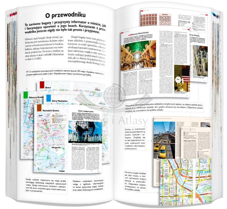 Nowy Jork 3 w 1. Przewodnik, atlas i laminowana mapa wydawnictwa ExpressMap. O przewodniku