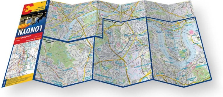 Londyn 3 w 1. Przewodnik, atlas, mapa wydawnictwa ExpressMap. Składanie mapy