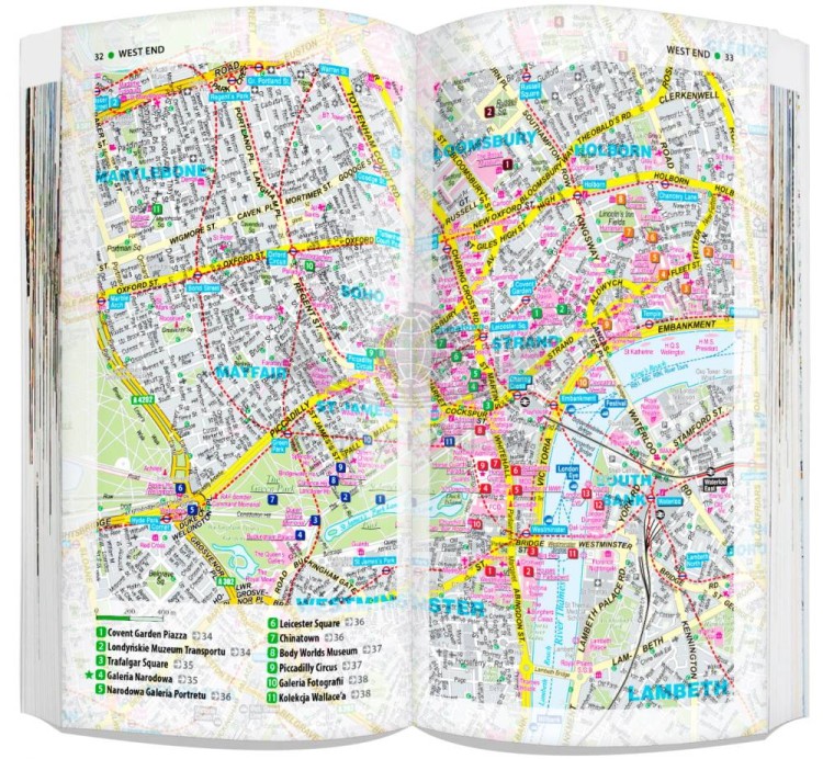 Londyn. Przewodnik light + laminowana mapa wydawnictwa ExpressMap. Przykładowe strony 2