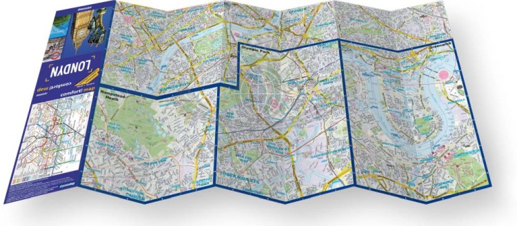 Londyn. Przewodnik light + laminowana mapa wydawnictwa ExpressMap. Składanie mapy