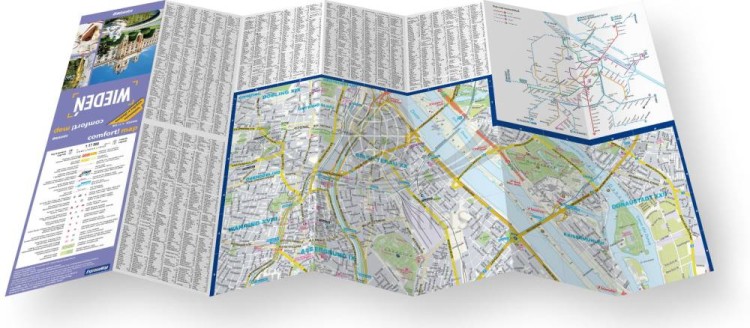Wiedeń. Przewodnik light + laminowana mapa wydawnictwa ExpressMap. Składanie mapy