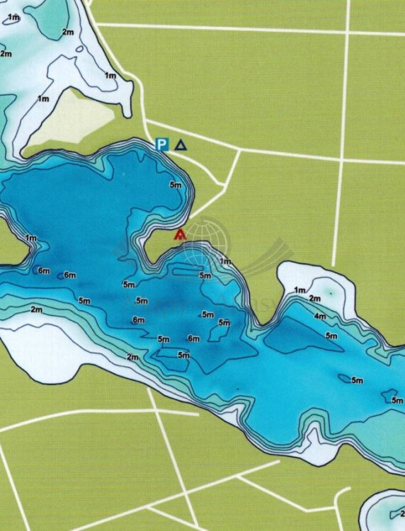Radew, Jezioro Rosnowskie, Hajka i Kamienne 1:75 000. Laminowana mapa turystyczna wydawnictwa EKO-MAP. Fragment 3