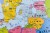 Europa mapa polityczna. Podkładka na biurko. Fragment 1