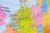 Europa mapa polityczna. Podkładka na biurko. Fragment 3