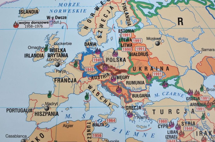 Świat w latach 1945-2008 - konflikty i wojny. Bloki polityczno-wojskowe na świecie (21).JPG