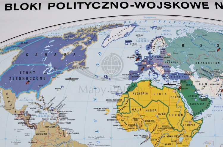 Świat w latach 1945-2008 - konflikty i wojny. Bloki polityczno-wojskowe na świecie (1).JPG