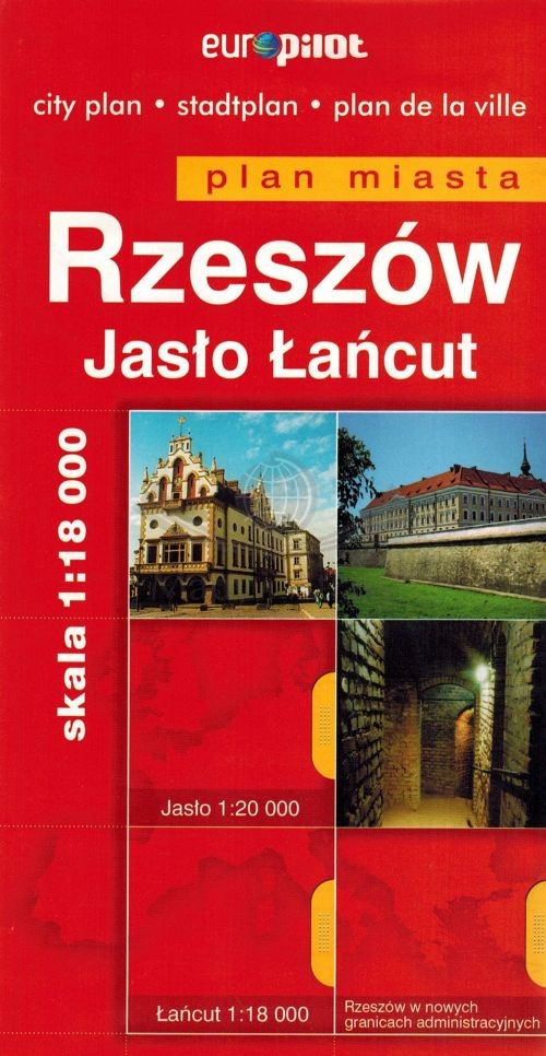 Rzeszów, Jasło, Łańcut. Mapa / Plan miasta. Euro Pilot