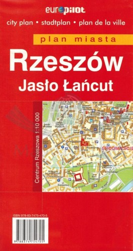 Rzeszów, Jasło, Łańcut. Mapa / Plan miasta wydawnictwa Euro Pilot. Okładka 2