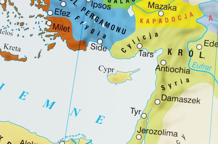 Wschód Starożytny, Państwo Perskie, Imperium Aleksandra Wielkiego  Świat hellenistyczny. Mapa ścienna (16).JPG