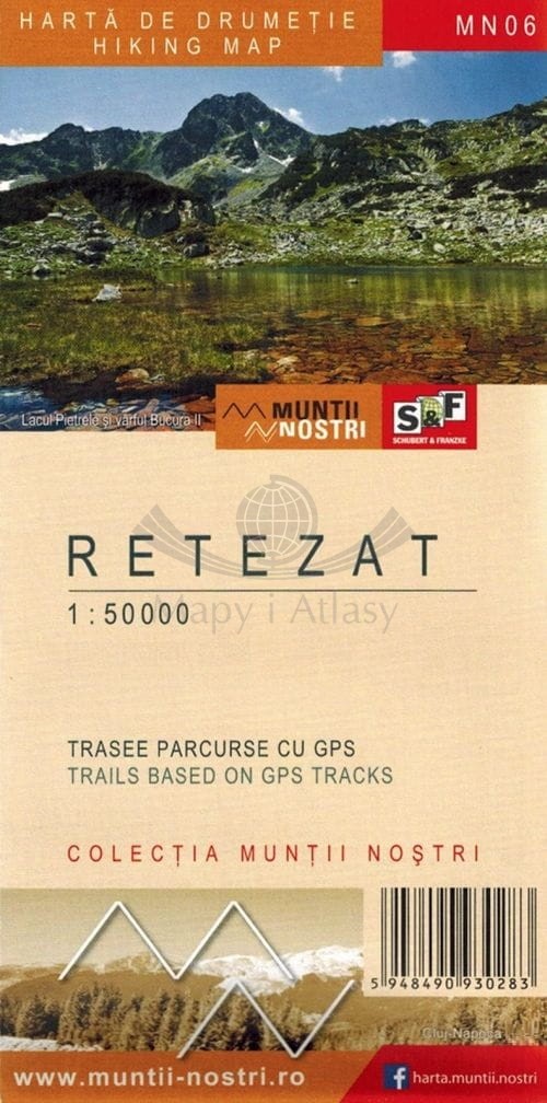 Góry Retezat 1:50 000.  Mapa turystyczna MN06. Schubert & Franzke