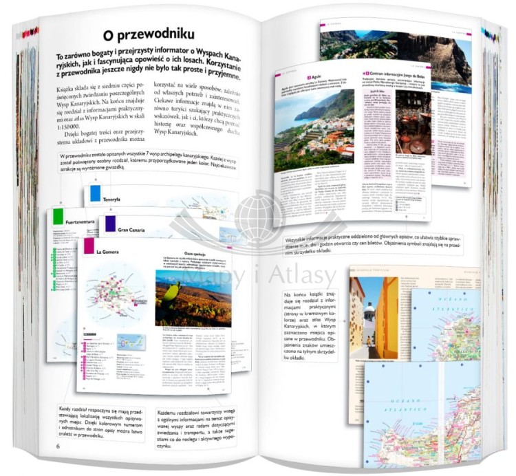 Wyspy Kanaryjskie 3 w 1. Teneryfa, La Gomera, El Hierro, La Palma, Gran Canaria, Fuerteventura, Lanzarote. Przewodnik, atlas i laminowana mapa wydawnictwa ExpressMap. O przewodniku