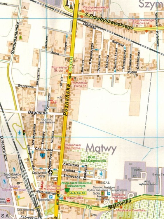 Inowrocław i okolice. Plan miasta / Mapa turystyczna wydawnictwa Galileos. Fragment 2