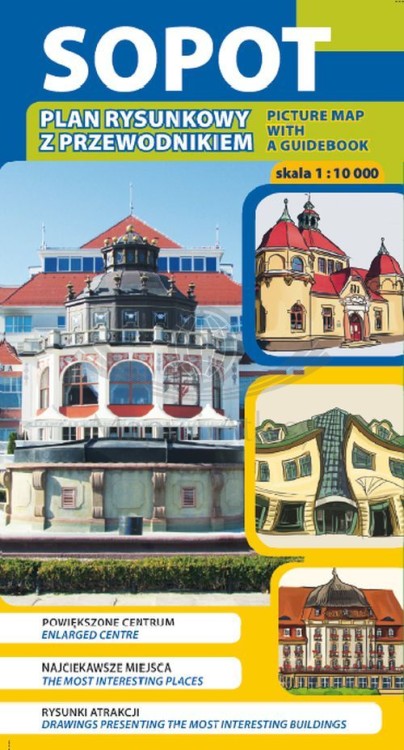 Sopot. Mapa / Plan miasta wydawnictwa Galileos. Okładka