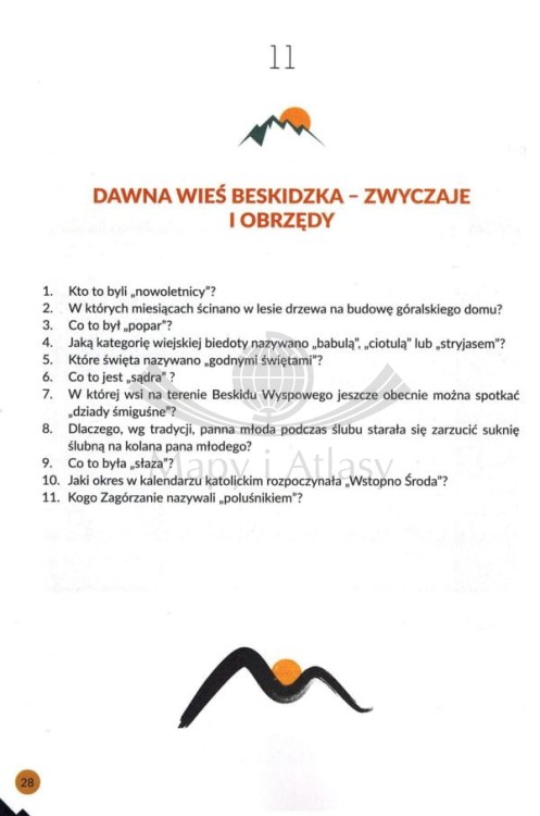 Beskid Wyspowy. 555 zagadek o Beskidzie Wyspowym wydawnictwa Bezdroża. Przykładowa strona 2