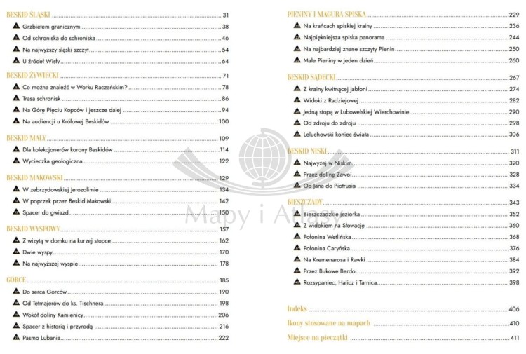 Beskidy. 40 najpiękniejszych szlaków na weekend. Przewodnik wydawnictwa Bezdroża. Spis treści 2